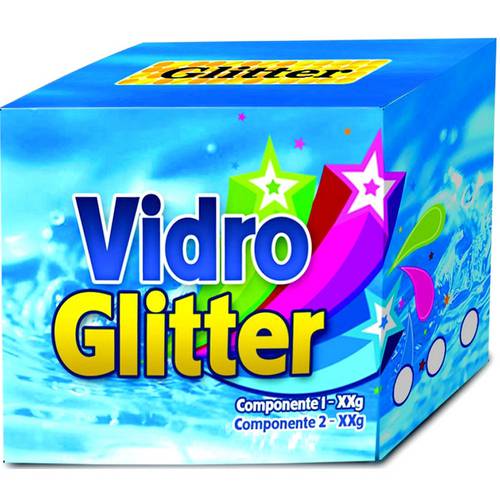 Kit Vidro Líquido Incolor 90g - Glitter