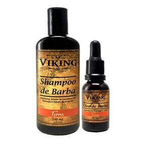 Kit Viking Terra Shampoo e Óleo (2 Produtos) Conjunto