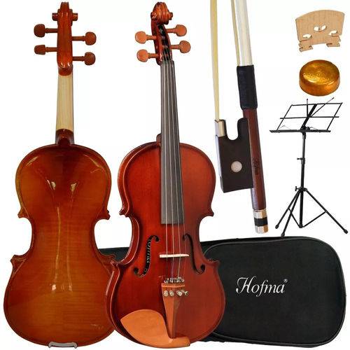 Kit Violino 1/2 Hofma Hve221 Acústico C/ Case + Acessórios