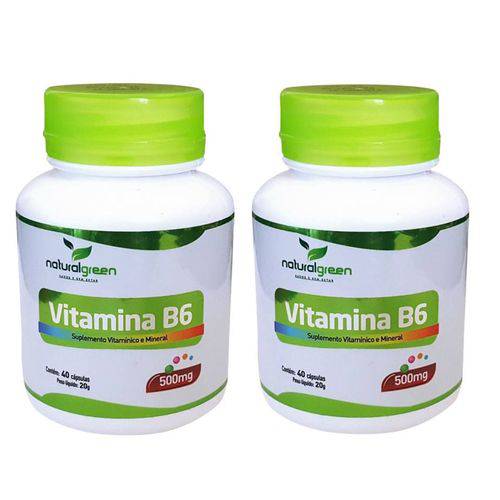 Kit Vitamina B6 500mg com 80 Cápsulas
