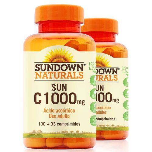 Kit 2 Vitamina C 1000mg Sundown 100 Tablets