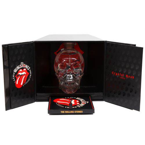 Kit Vodka Crystal Head + CD Duplo The Rolling Stones 50 Anos (750ml)