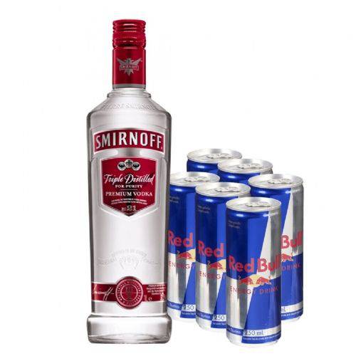 Kit Vodka Smirnoff + Red Bull Lata 250ml