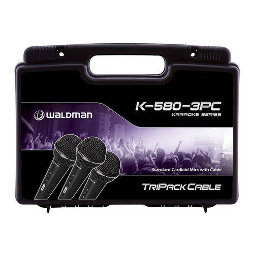 Kit Waldman K-580 3PC | Tripack | 3 Microfones
