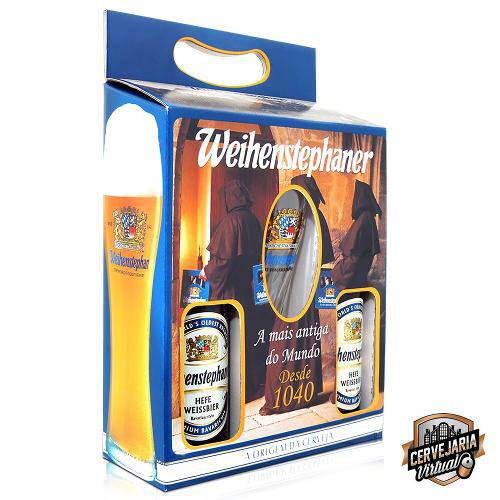 Kit Weihenstephaner - 02 Cervejas 500ml + Copo