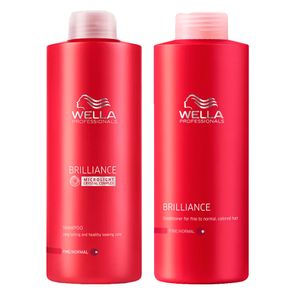 Kit Wella Professionals Brilliance Duo Grande (Shampoo e Condicionador) Conjunto
