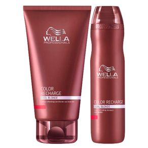 Kit Wella Professionals Color Recharge Cool Blonde (Shampoo e Condicionador) Conjunto