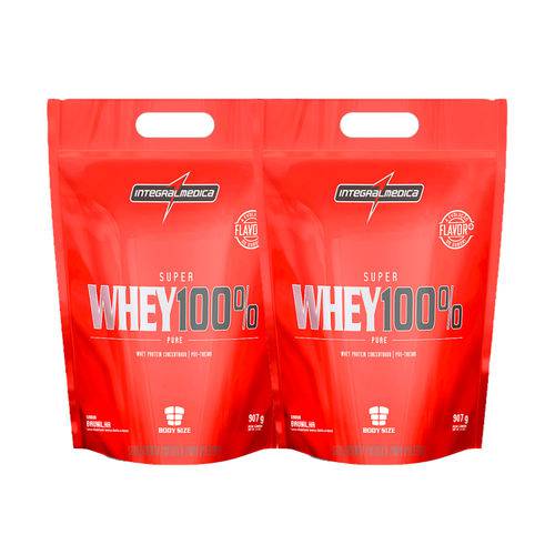 Kit 2 Whey Protein 100% Pure 907g Integralmedica Wey Proten