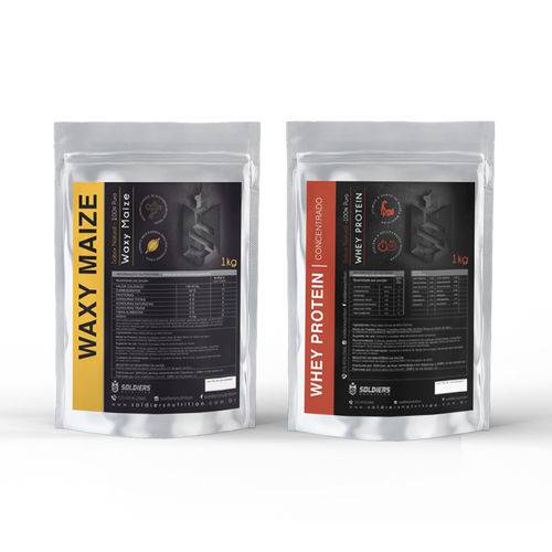 Kit: Whey Protein Concentrado 1kg - Waxy Maize 1kg