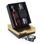 Kit Whisky Escocês Johnnie Walker Double Black Litro + Binóculo + 2 Copos