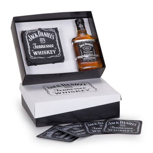 Kit Whisky Jack Daniel´s 200ml + 4 Porta Copos