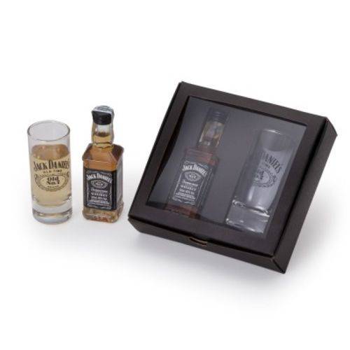 Kit Whisky Jack Daniel´s Drink Miniatura 50ml + Copo Personalizado Jack Daniel´s (SQ14240)