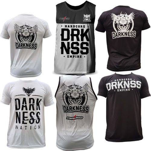 Kit 3x Camisetas Regatas Darkness Integralmedica Empire