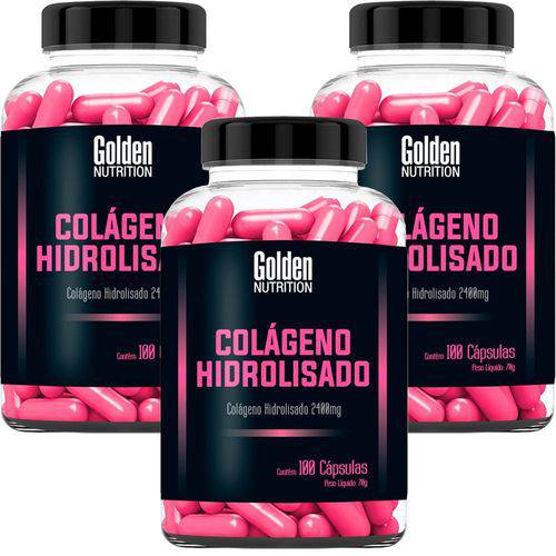 Kit 3x Colágeno Hidrolisado (100 Cáps) - Golden Nutrition