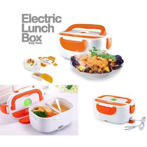 KIT 2 X Marmita Elétrica Lancheira Automatica Eletric Lunch Box