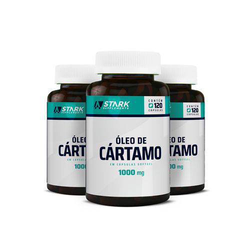 Kit 3x Óleo de Cártamo 1000 Mg - 120 Cápsulas - Stark Supplements
