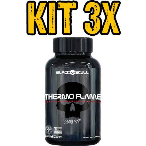Kit 3x Thermo Flame 120 Tabs - Black Skull