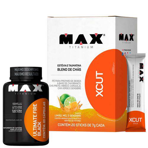 Kit Xcut Blend de Chas + Ultimate Fire Black - Max Titanium