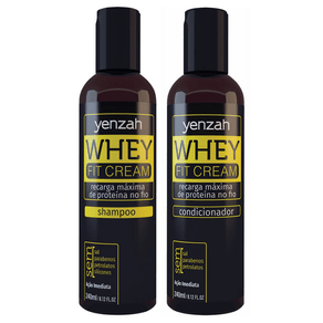 Kit Yenzah Whey Fit Cream Dupla Imbatível (Shampoo e Condicionador) Conjunto