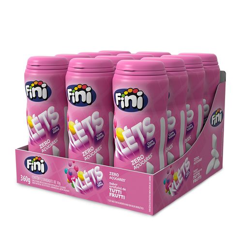 Klets Tutti- Frutti 12 Unidades com 30g Cada