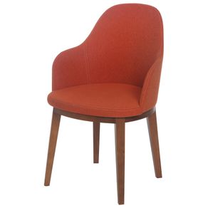Kloe Cadeira C/braços Nozes/terracota
