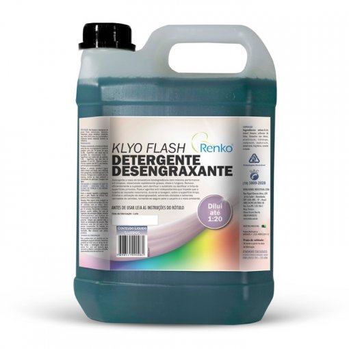 Klyo Flash Detergente Desengraxante Concentrado 5 Litros RENKO