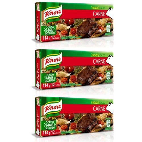Knorr Caldo de Carne 114g (kit C/03)