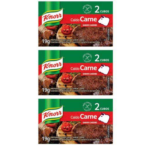 Knorr Caldo de Carne 19g (kit C/03)