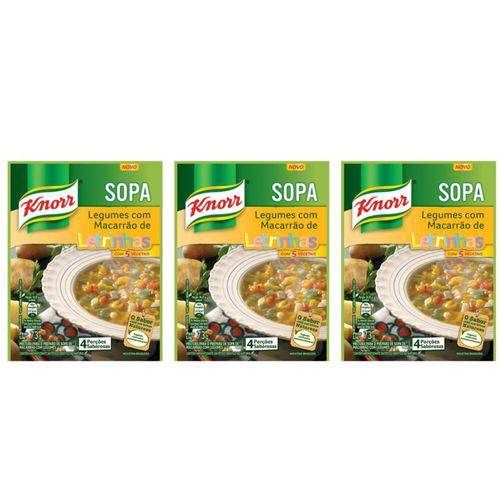 Knorr Sopa de Letrinhas 73g (kit C/03)