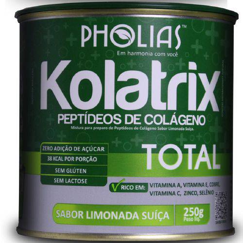 Kolatrix Total Sabor Abacaxi com Hortelã - 250g Pholias