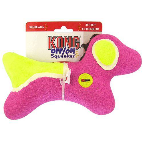 Kong Off / On Squeaker Dog Medium (médio) - Brinquedo de Apito para Cães