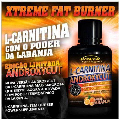 L-Carnitina Androxycut 480ml Laranja - Power Supplements