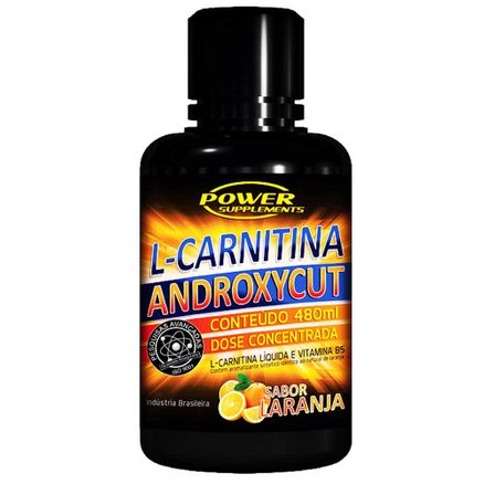L-Carnitina Power Supplements Androxycut Laranja 480ml