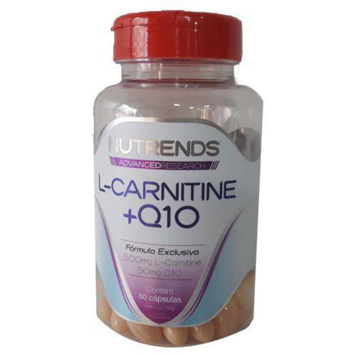 L-Carnitina + Q10 60 Cápsulas 1000mg Nutrends