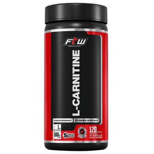 L-Carnitine 500mg com 120 Cápsulas - Ftw