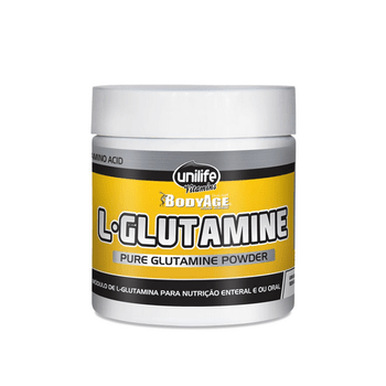 L-Glutamina 100% Pura em Pó 300g Unilife