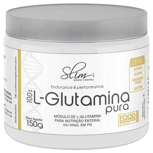 L-Glutamina Pura 150g Baunilha - Slim