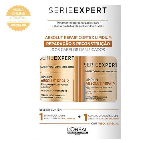L’oréal Professionnel Absolut Repair Cortex Lipidium Kit - Shampoo + Condicionado