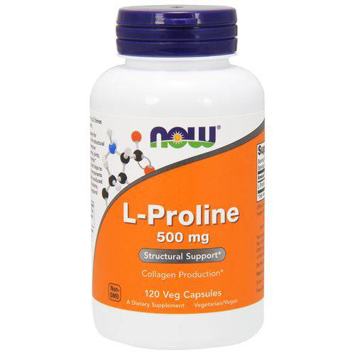 L- Proline 500 Mg 120 Cápsulas - Now Foods