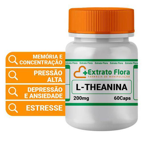 L-theanina 200mg 60 Cápsulas