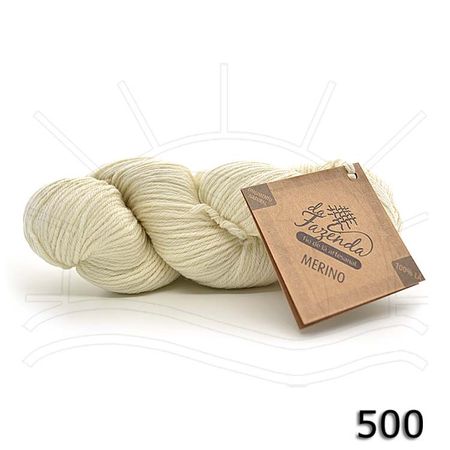 Lã Merino DK 6ply 100g - Fios da Fazenda 500 - Branco Natural