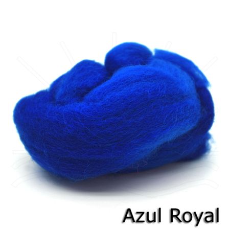Lã Merino para Feltragem 15g - Oriental Azul Royal