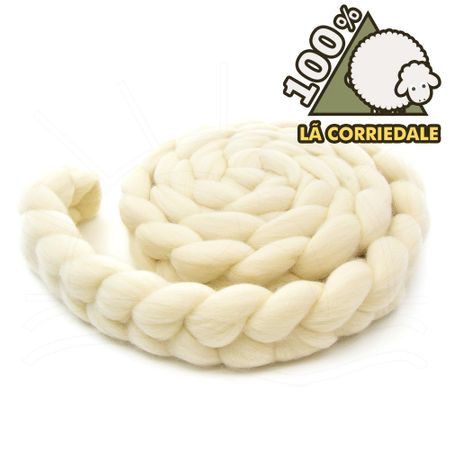 Lã para Feltragem Corriedale Branco - 200g