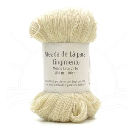 Lã para Tingimento Merino Lace 2/16 - 100g