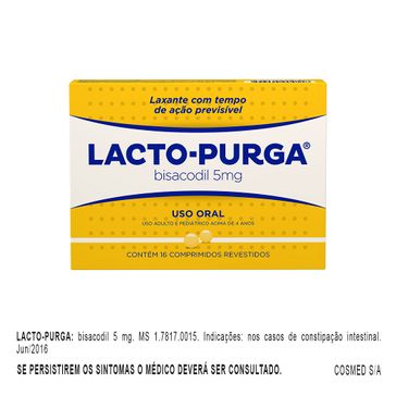 Lacto Purga DM 5mg 16 Comprimidos