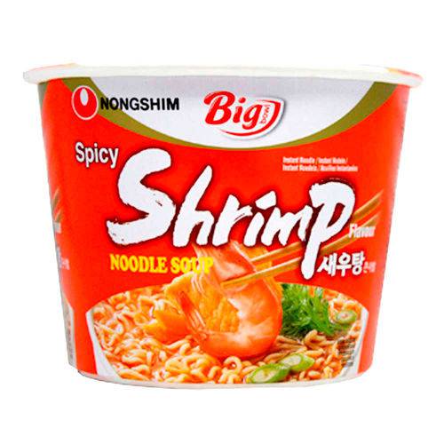Lamen Camarão Shrimp Spicy Big Cup - Nong Shim 100g
