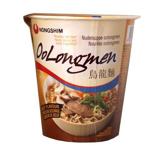 Lamen Oolongmen Beef Cup Noodle Soup - Nong Shim 75g