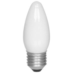 Lamp Incand Vela 40w E27 220v Am Sadokin Branco