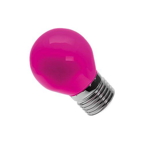 Lâmpada Bolinha LED 6W Rosa E27 Bivolt Luminatti