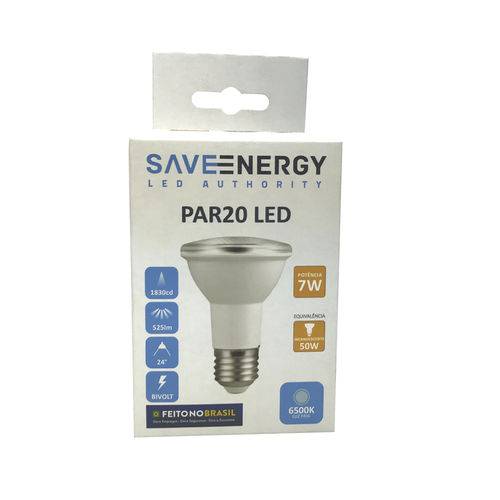 Lâmpada de Led Par20 7w 6500k - Save Energy - Bivolt